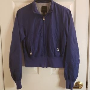 Express Raincoat Short Windbreaker Blue Small